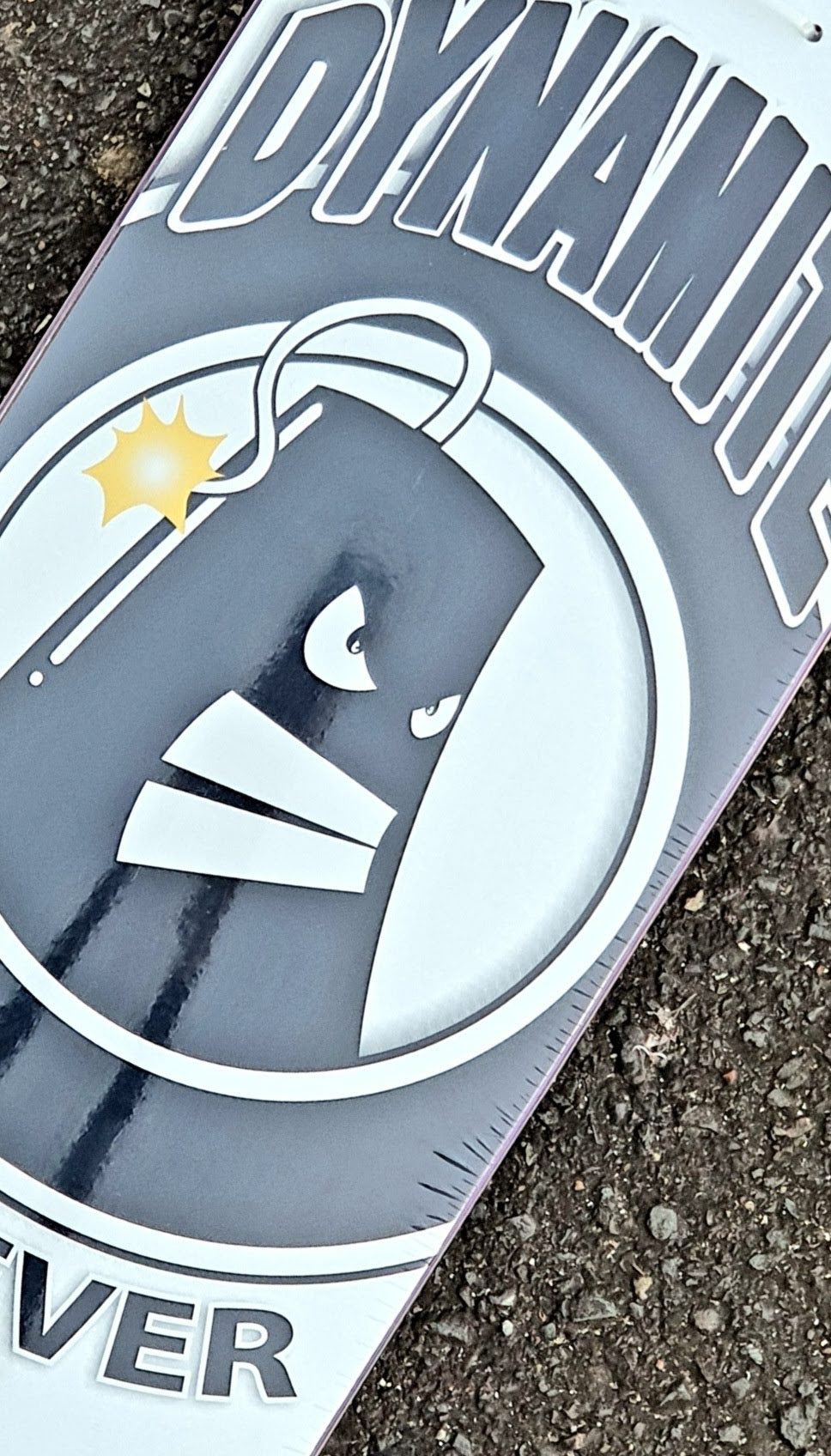 Dynamite Forever Skateboard Deck Icon White/Black Glow In The Dark