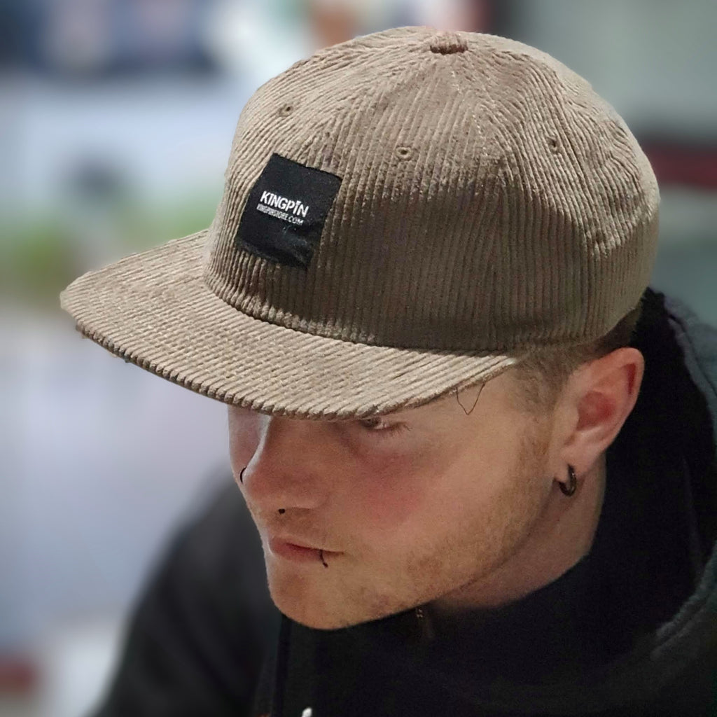 Kingpin Skate Supply Cap Class Cord Walnut Strapback Skateboard Hat