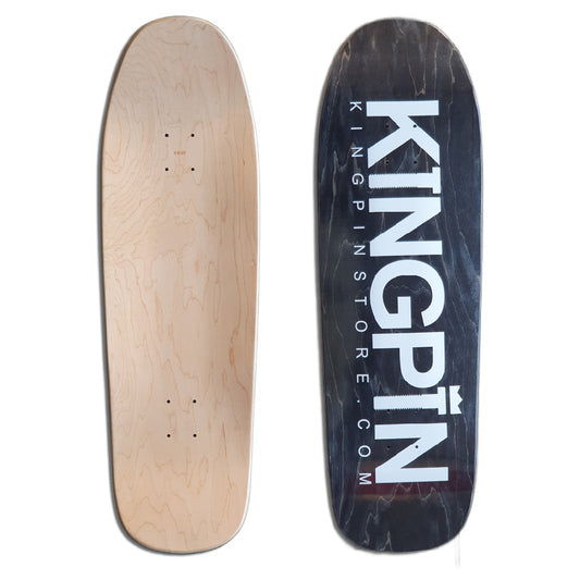 Kingpin Skate Supply Deck OG Logo Charcoal 9.8125" Sweatpants Shaped