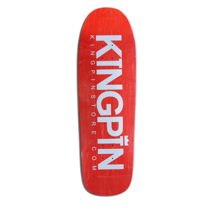 Kingpin Skate Supply Deck OG Logo Red 9.8125" Sweatpants Shaped