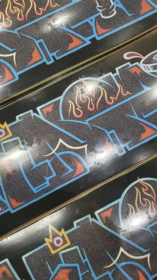 Kingpin Skate Supply Deck Eatsyay Ingpinkay Black (1/20)