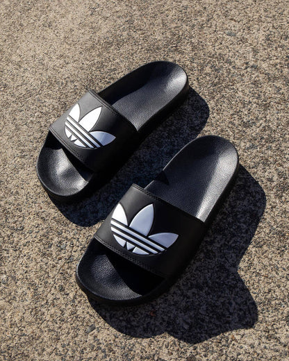 Adidas Originals Shoes Adilette Lite Slides Black/White/Black Slip On Sandals