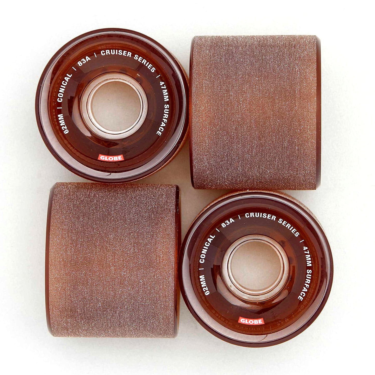 Globe Wheels Conical Cruiser 62mm Clear Coffee 83a