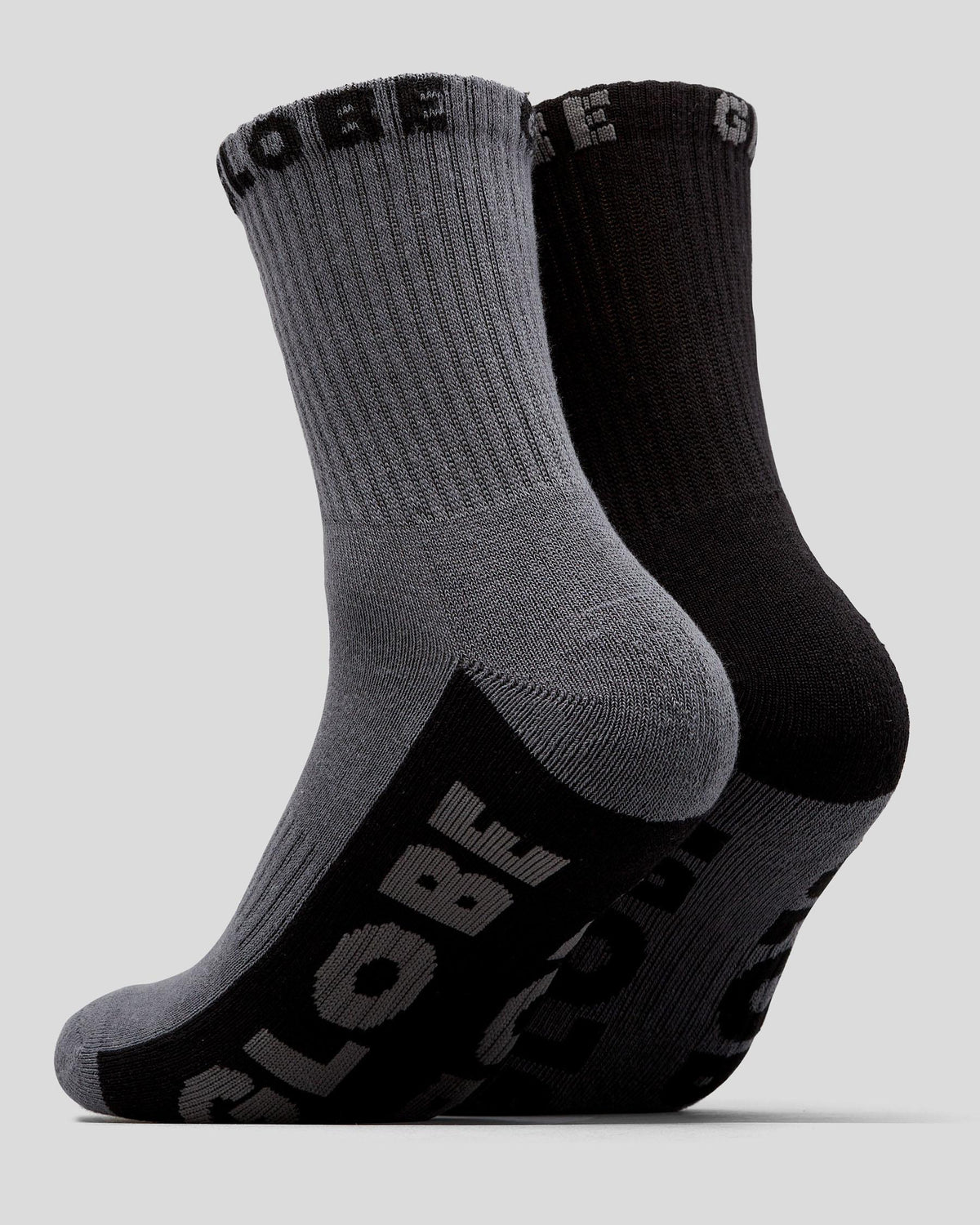 Globe Socks 5 Pack Black Grey Crew Black Grey Size 7-11 Skateboard Sox