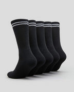 Rvca Socks 5 Pack Union Iii Crew Black Size 7 11 Skateboard Sox