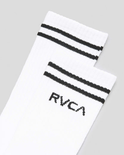 RVCA Socks 5 Pack Union III Crew White Size 7-11 Skateboard Sox
