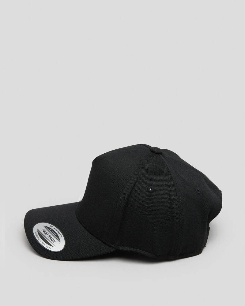 Nixon Deep Down Athletic Snapback Hat Black White