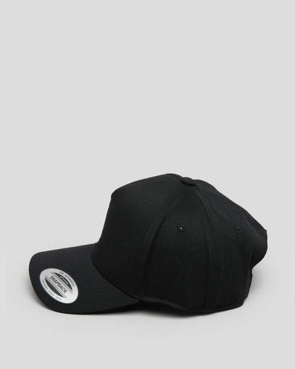 Nixon Deep Down Athletic Snapback Hat Black White
