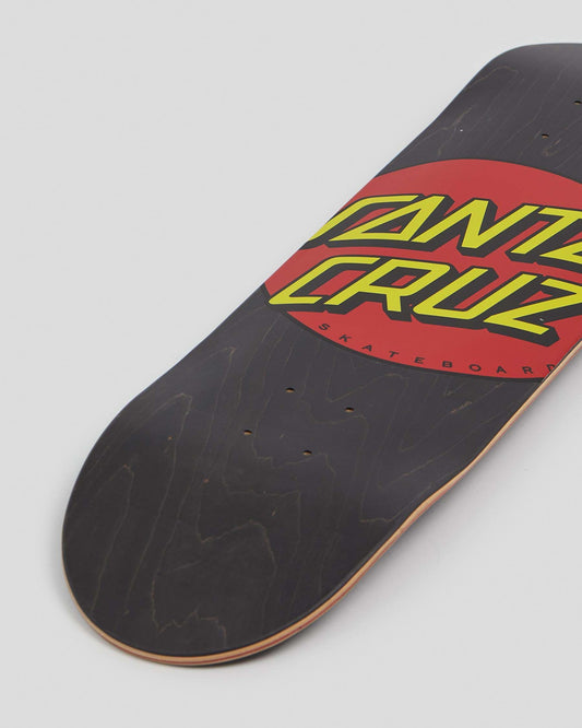 Santa Cruz Skateboard Complete Classic Dot 8.25" Black Matte Finish Unassembled