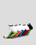 Globe Socks 5 Pack Multi Brights Ankle Size 2-8 Skateboard Sox