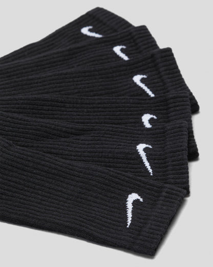 Nike SB Everyday Cushioned Crew Socks 3-Pack Black XL