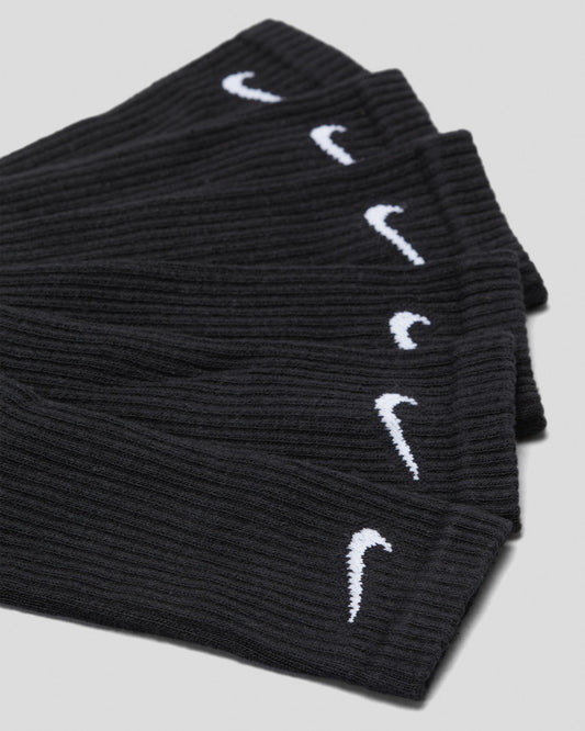 Nike SB Everyday Cushioned Crew Socks 3-Pack Black XL