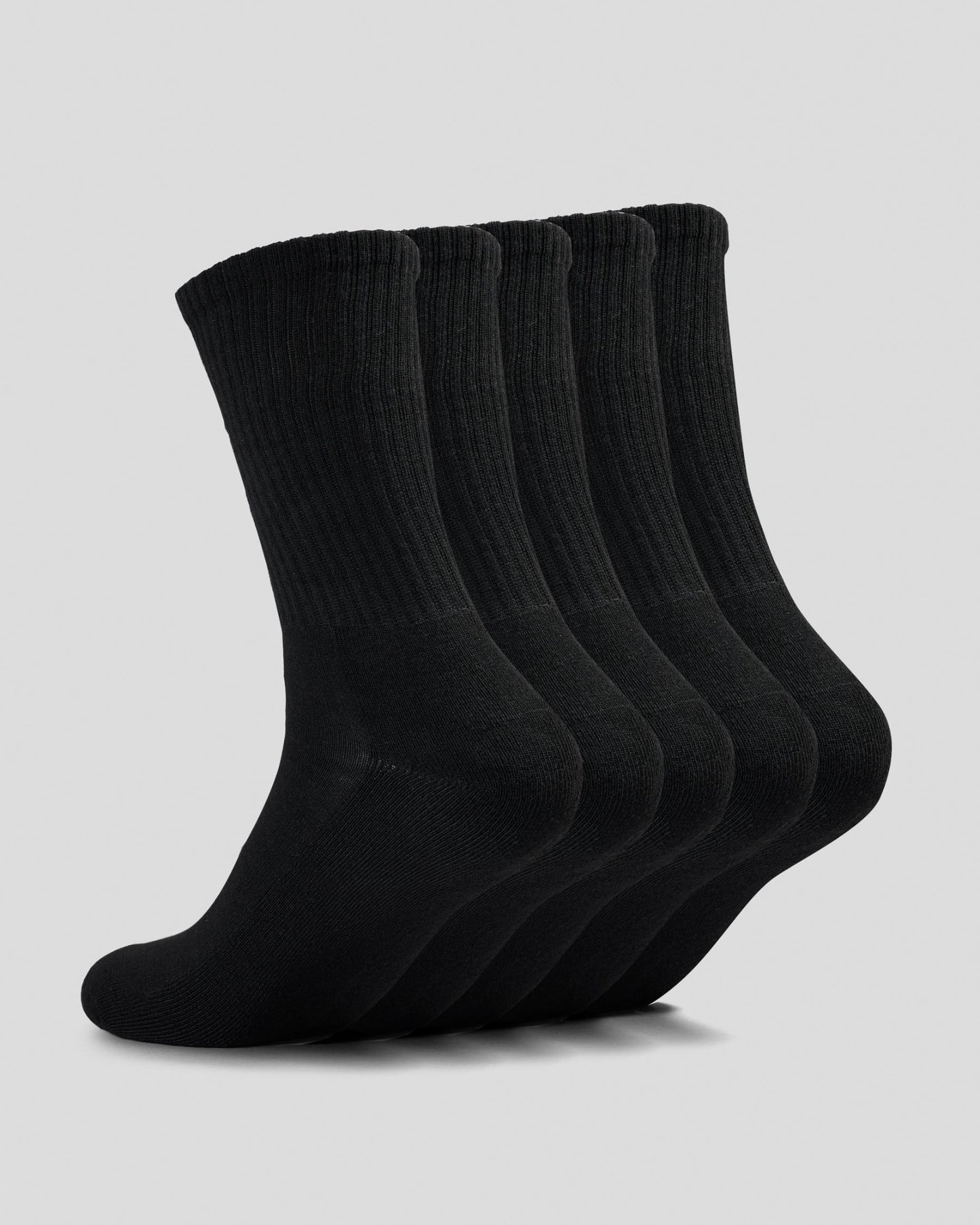 Rvca Socks 5 Pack Sport Crew Black Size 7 11 Skateboard Sox