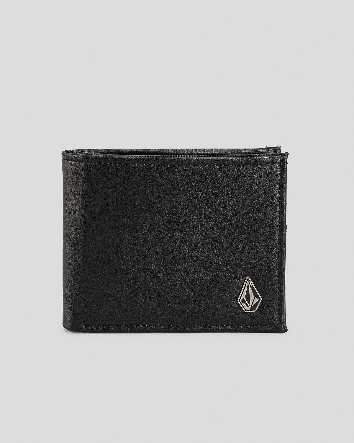 Volcom Slim Stone Black PU Bi-Fold Wallet