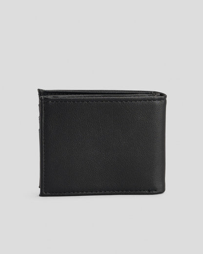 Volcom Slim Stone Black PU Bi-Fold Wallet