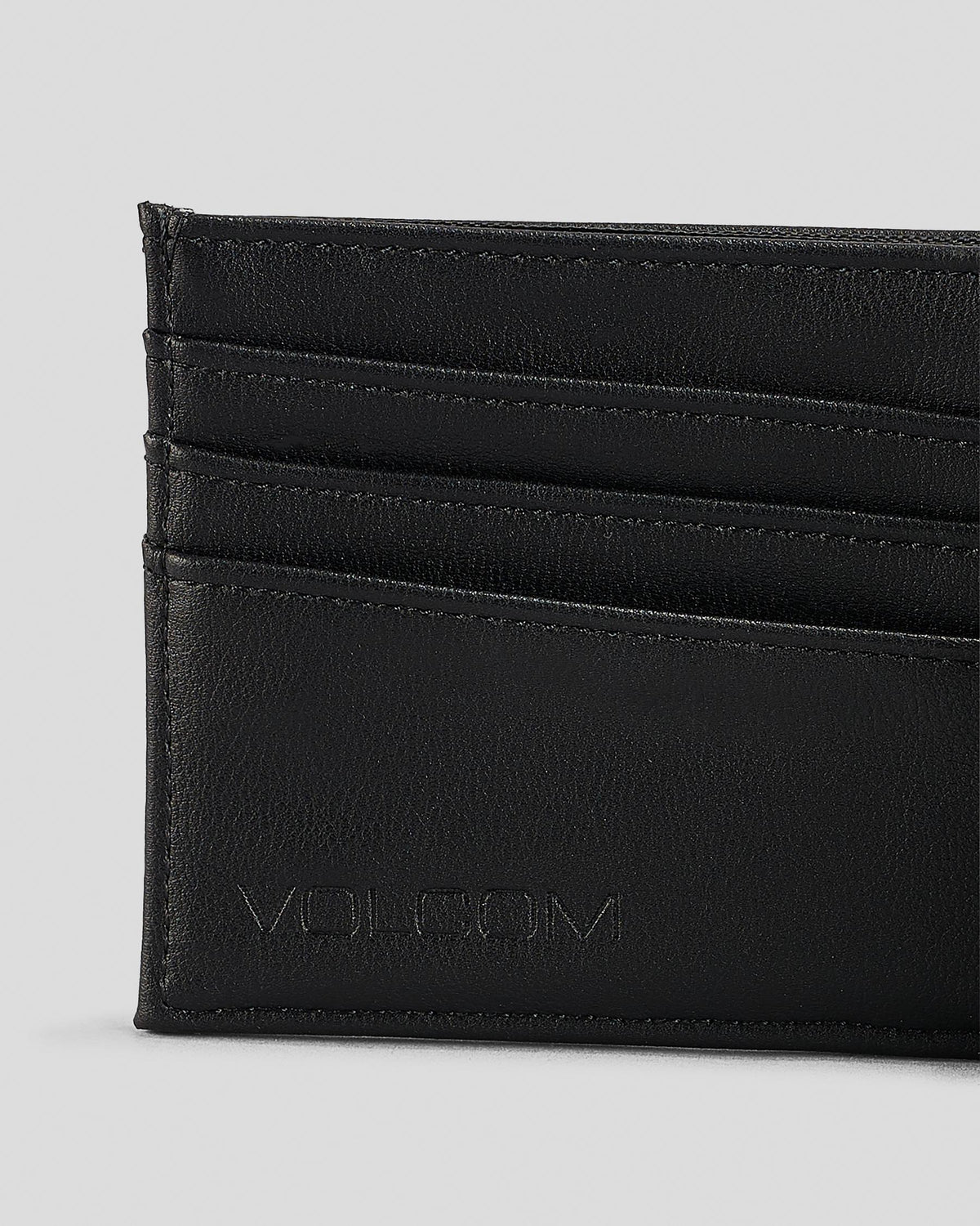 Volcom Slim Stone Black PU Bi-Fold Wallet