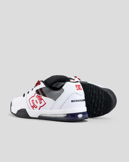 DC Shoes Versatile White Black Red US SIZE Skate Sneakers