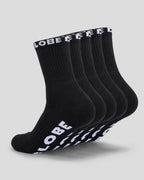 Globe Socks 5 Pack Blackout Crew Black Size 7-11 Skateboard Sox