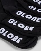 Globe Socks 5 Pack Blackout Crew Black Size 7-11 Skateboard Sox