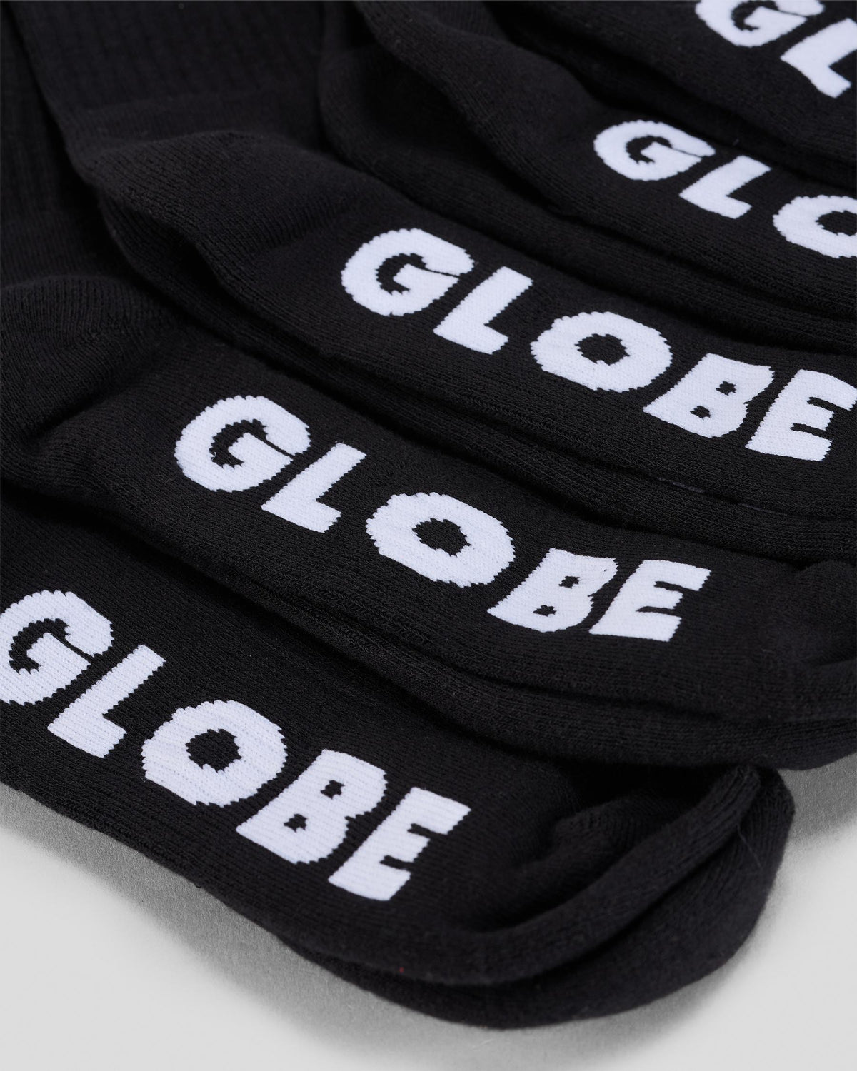 Globe Socks 5 Pack Blackout Crew Black Size 7-11 Skateboard Sox