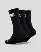 Dc Shoes Socks 5 Pack Black Crew Size 8 11 Skateboard Sox