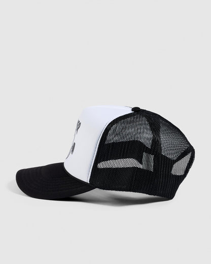 Thrasher x Spitfire Thrash & Burn Trucker Cap Black/White