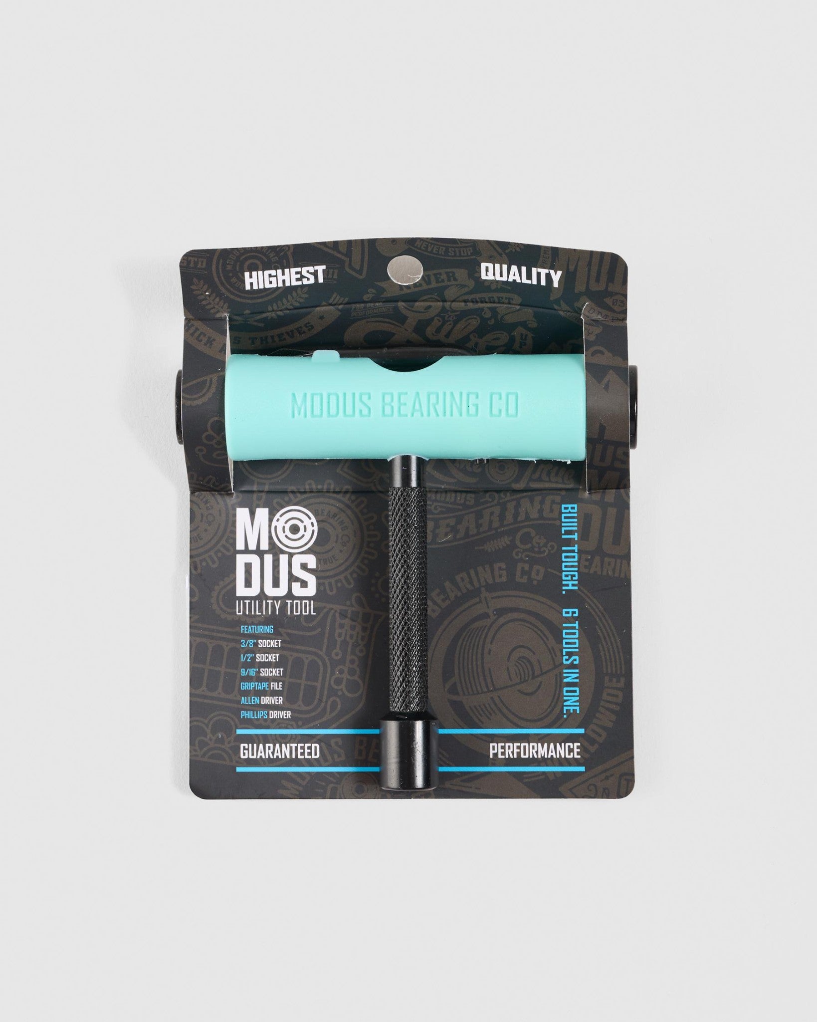 MODUS Bearings Skate Tool Aqua Complete Skateboard T-Tool