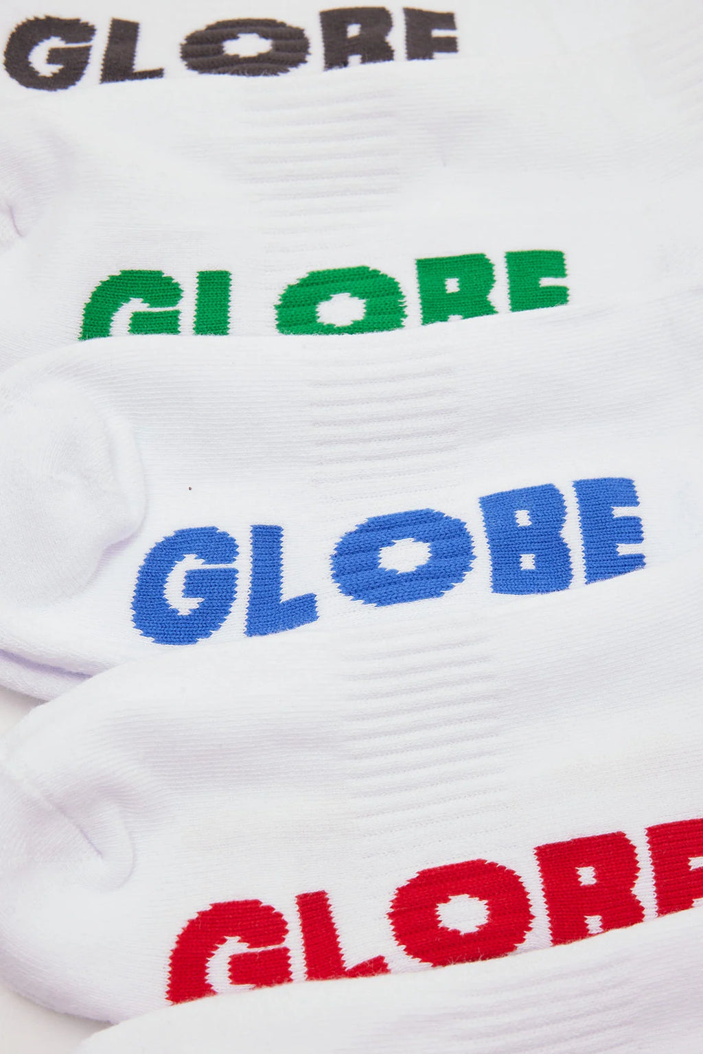 Globe Socks 5 Pack Stealth Ankle White Size 7-11
