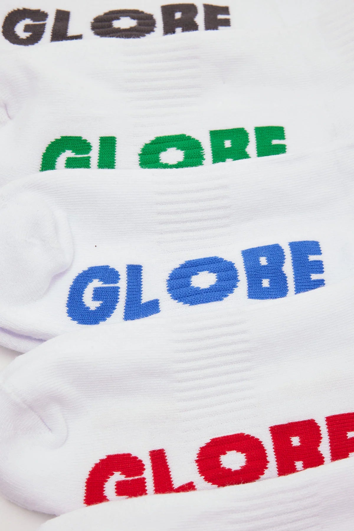 Globe Socks 5 Pack Stealth Ankle White Size 7-11