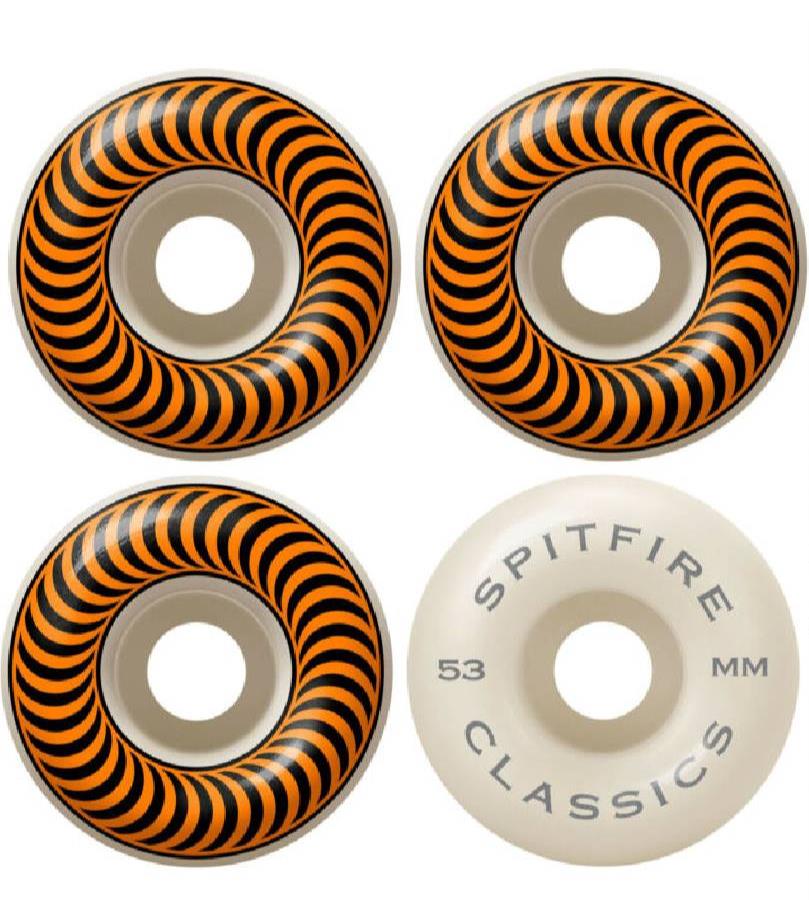 Spitfire Wheels Classics 53mm 99d Orange Swirl