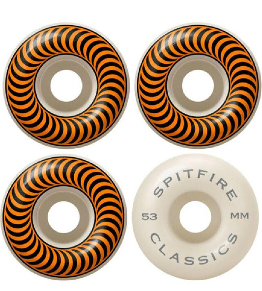 Spitfire Wheels Classics 53mm 99d Orange Swirl