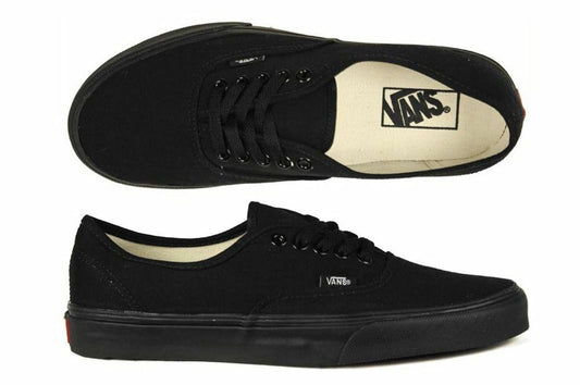 Vans Shoes Authentic Black Black Classic Skate Board Usa Size Sneakers