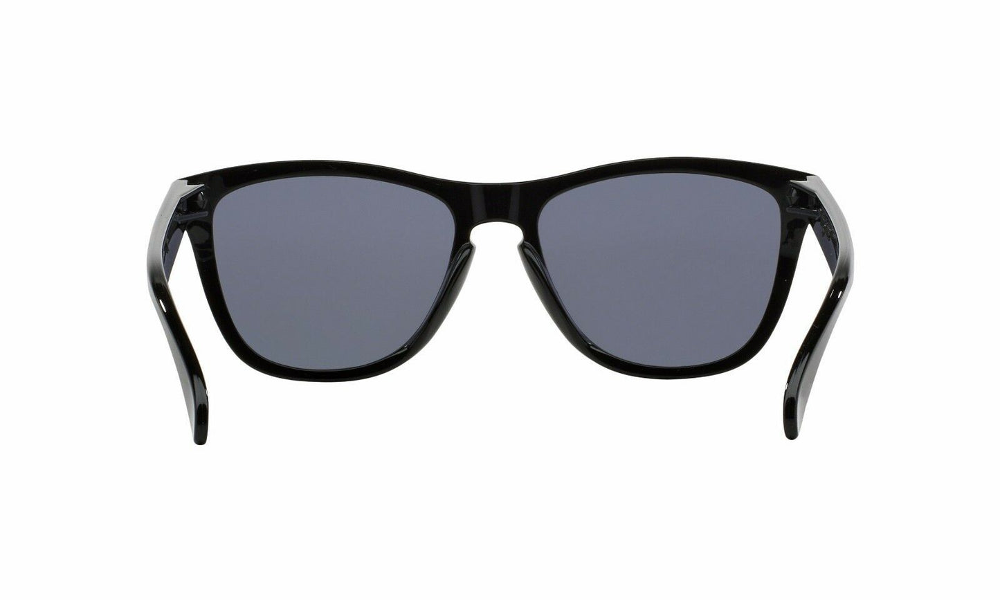 Oakley Shades Frogskins Polished Black Grey Sunglasses 24-30655