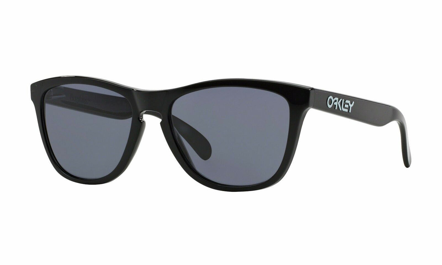 Oakley Shades Frogskins Polished Black Grey Sunglasses 24-30655