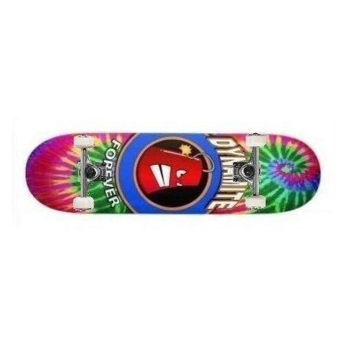 Dynamite Complete Mini Skateboard Tie Dye Icon 7 25 Kids Youth Free Post