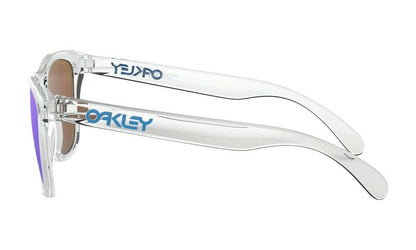 Oakley Shades Frogskins Crystal Clear PRIZM Sapphire Iridium Sunglasses