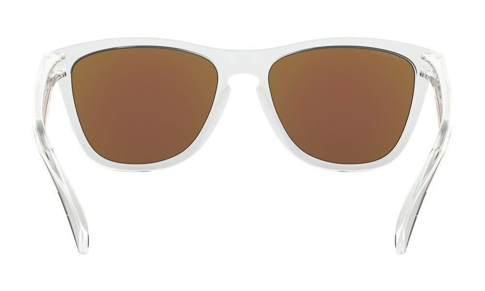 Oakley Shades Frogskins Crystal Clear PRIZM Sapphire Iridium Sunglasses