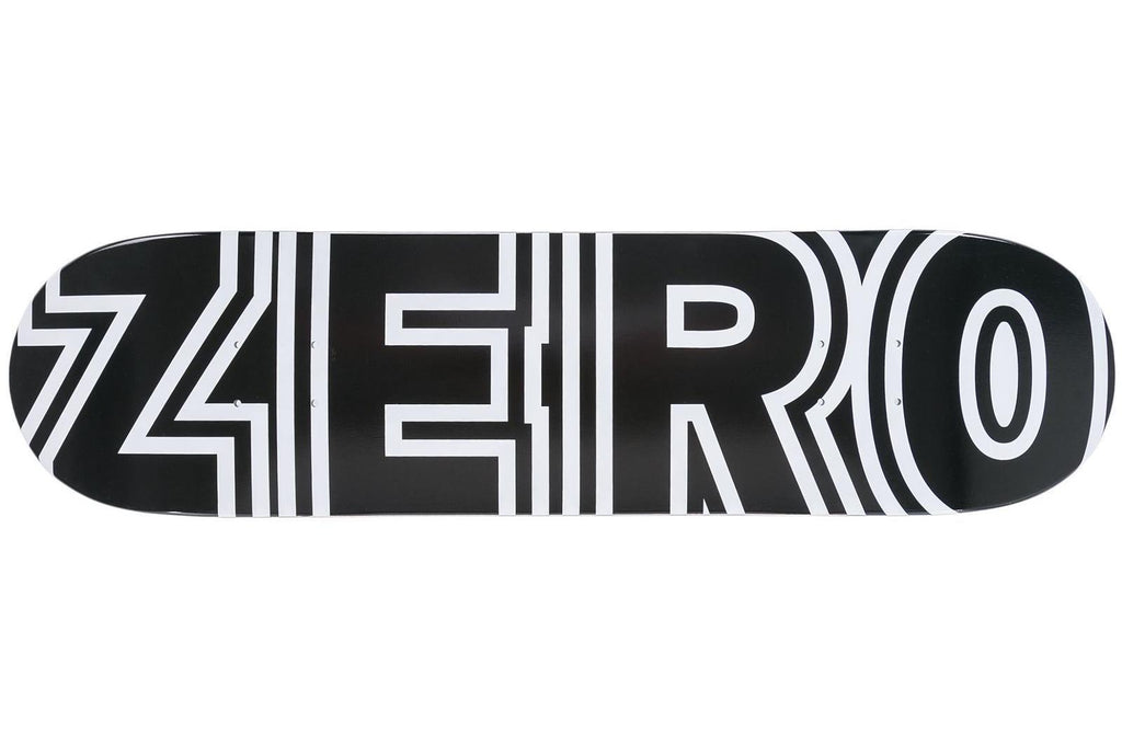 Zero Skateboard Deck Bold R7 Black White 8 5
