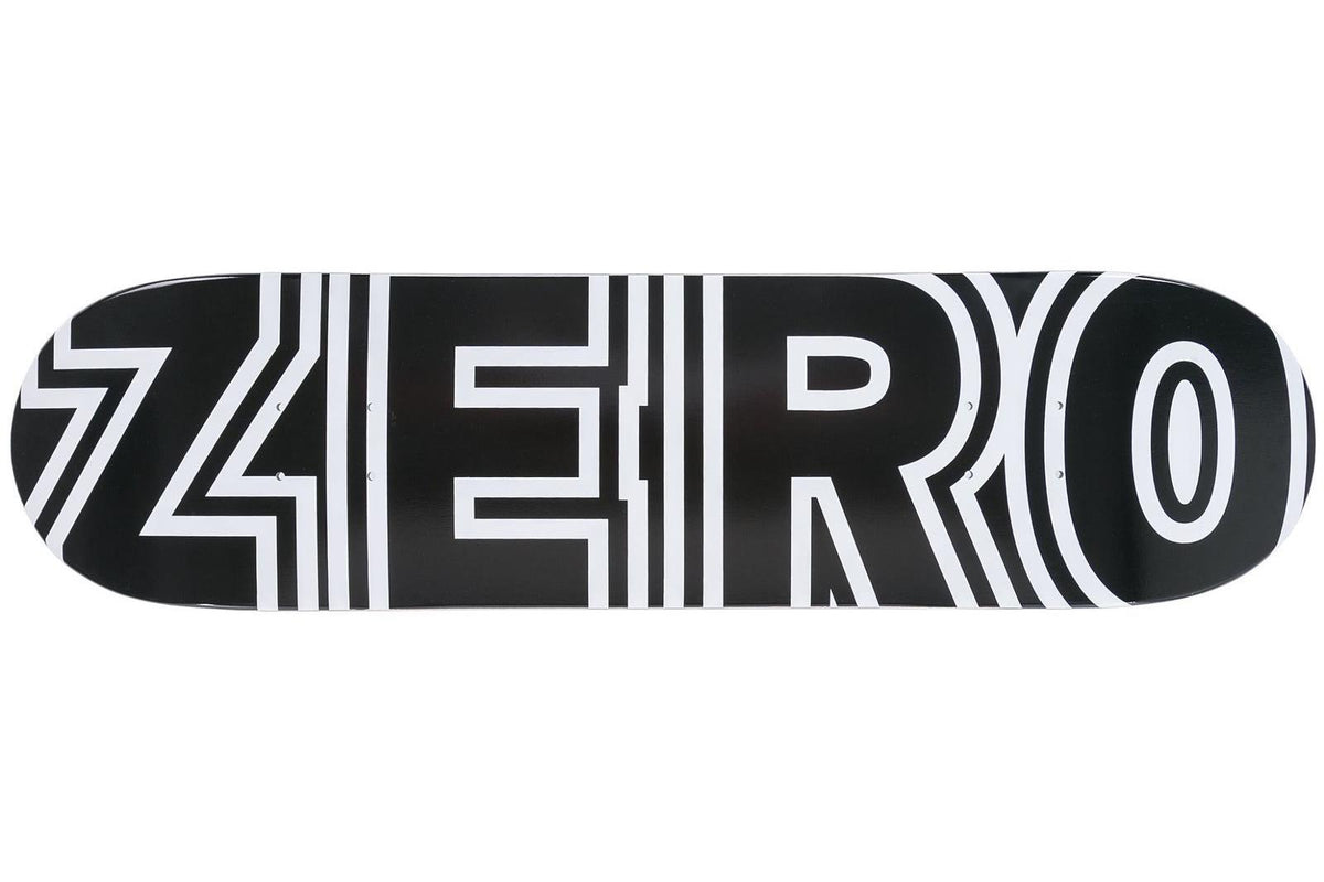 Zero Skateboard Deck Bold R7 Black White 8 375