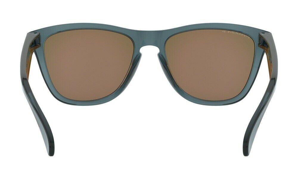 Oakley Shades Frogskins Crystal Black PRIZM Sapphire Polarized Sunglasses