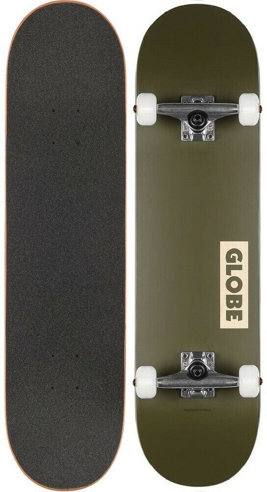Globe Complete Skateboard Goodstock Fatigue Green 8 25