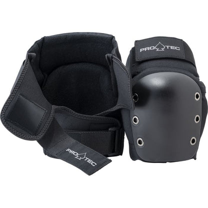 Pro-Tec Pads Street Gear 3 Pack Black Adult Elbows Knees Wrists Safety