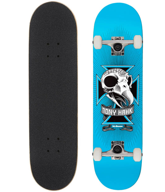 Birdhouse Skateboard Complete Tony Hawk Skull Light Blue 8"