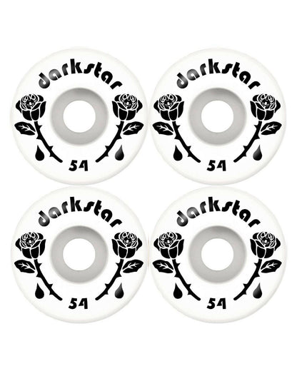 Darkstar Skateboard Wheels Forty Black White 54mm 99a