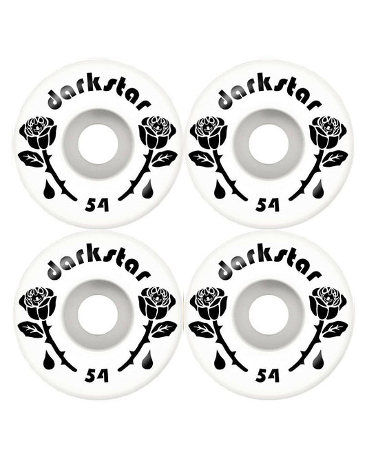 Darkstar Skateboard Wheels Forty Black White 54mm 99a