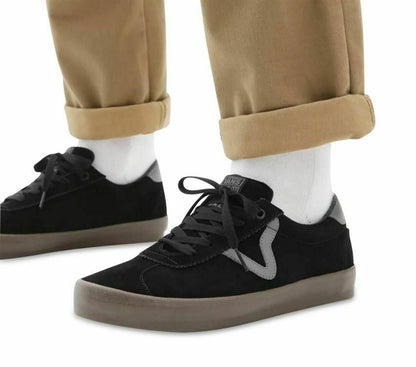 Vans Shoes Skate Sport Black Gum Us Size Skateboard Sneakers