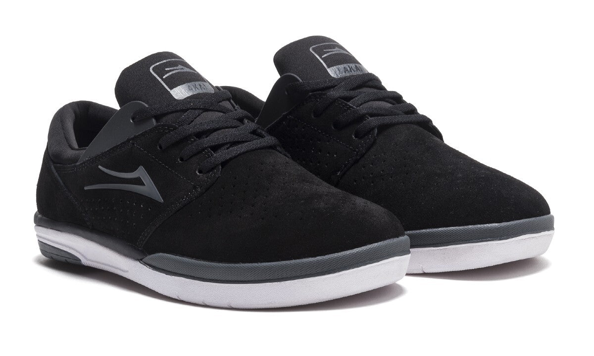 Lakai Shoes Fremont Black Charcoal Suede US SIZE Skateboard Sneakers