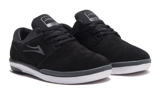 Lakai Shoes Fremont Black Charcoal Suede US SIZE Skateboard Sneakers