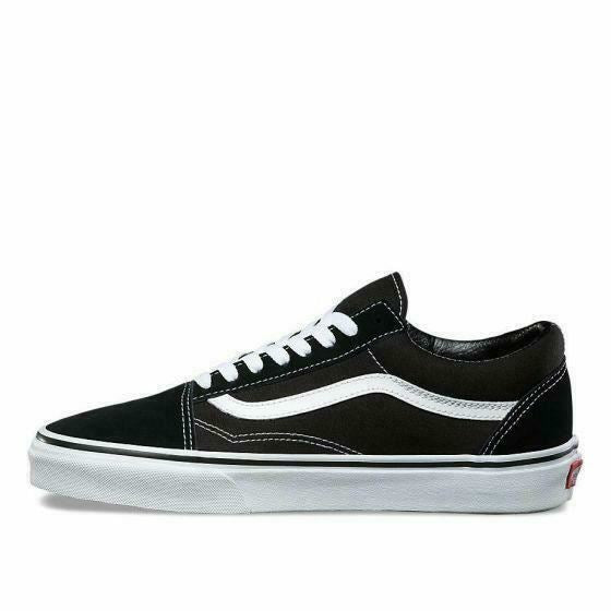 Vans Shoes Old Skool Black White Usa Size Old School New Skateboard Sneakers