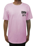Kingpin Skate Supply Tee Hazy Deeds Pink Skateboard T Shirt